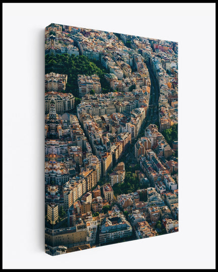 Ronda Del Mig Barcelona Canvas