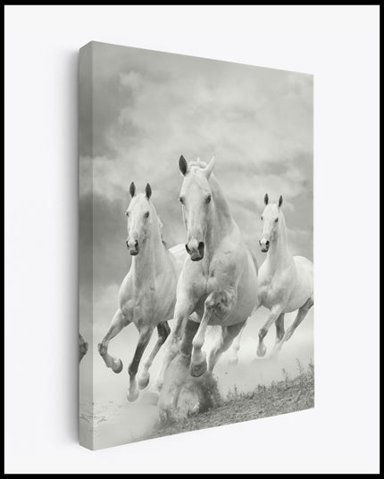 White Horses Canvas