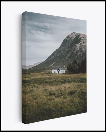 Mountain Hut Scotland Canvas