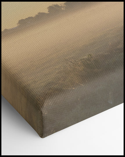 Pasture Landscape in the Mist Canvas