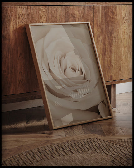 White Rose Petal Poster