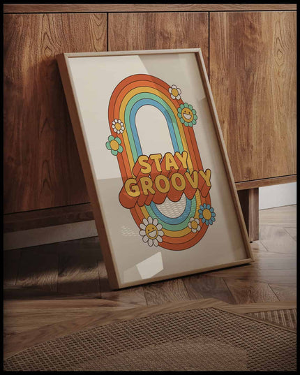 Stay Groovy Retro Poster