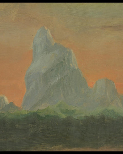 Iceberg against Evening Sky