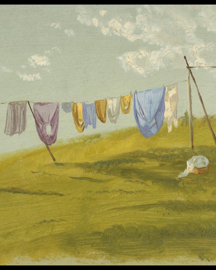 Laundry hung out to dry