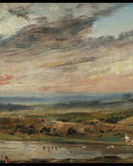 Hampstead Heath With Pond And Bathers