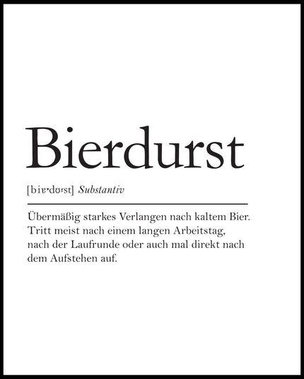 Definition Bierdurst