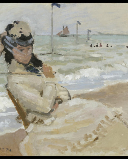 Camille on the Beach at Trouville