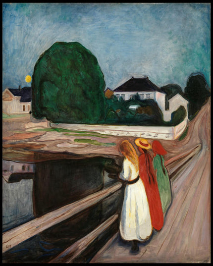 Mädchen auf der Brücke 1901