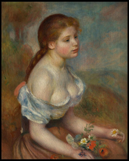 Young Girl with Daisies