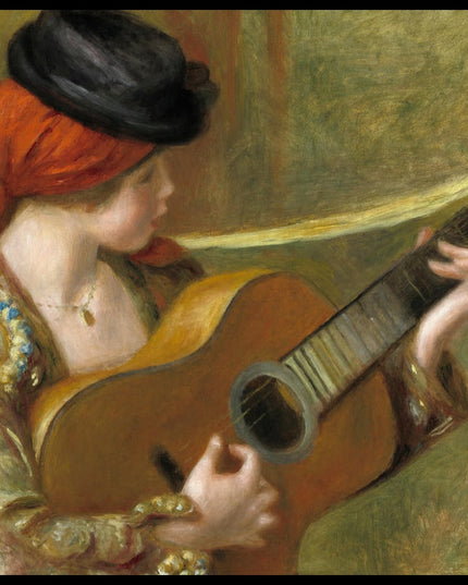 Young Spanish Woman with a Guitar