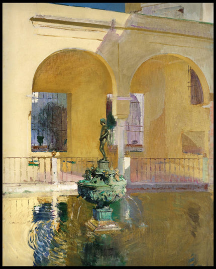 Der Teich von Karl V. im Alcazar, Sevilla