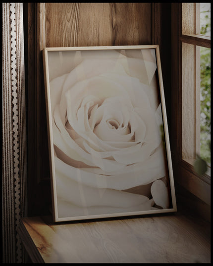 White Rose Petal Poster