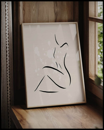 Female Body Lines Poster