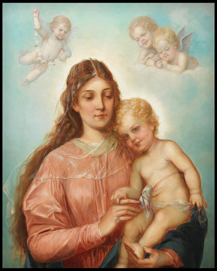 Madonna With Christ Child And Putti